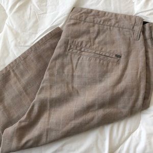 Element tan plaid shorts